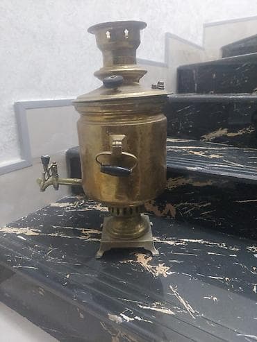 iphone x max: Mis samovar – klassik kömür/odunla işləyən model1879 3 litirdir — 4