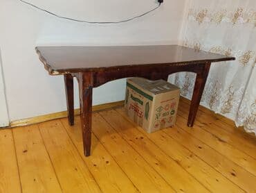 ev əşyaları ikinci el: Jurnal masası, İşlənmiş, Açılmayan, Dördbucaq masa — 6