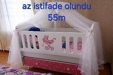 usag bewiyi: Oğlan və qız üçün, Dördbucaq, Beşik, Dəstsiz, Matras ilə, Yellənmə mexanizmsiz — 1