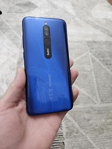 resmi note 12: Redmi 8, 32 GB, rəng - Göy, Barmaq izi — 1