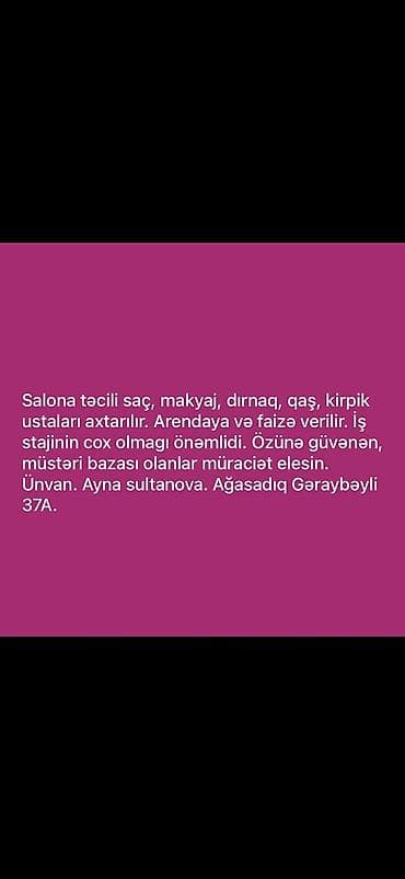 Kiprik ustası tələb olunur, Faiz, 6 ildən artıq təcrübə