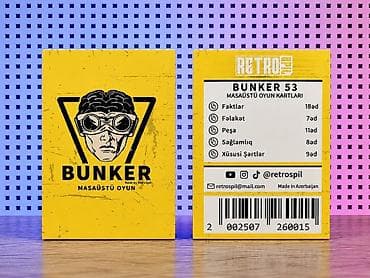BUNKER – masaüstü kart oyunu (Azərbaycan dilində) Bunker 53 – 15₼ - — 1