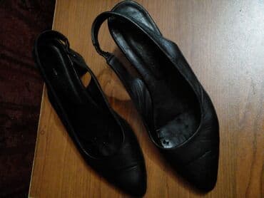 туфли мужские на кожаной подошве: Туфли, Размер: 40, цвет - Черный, Новый — 2