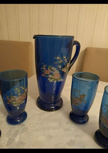 qrafin bakal: Qrafin və 6 ədəd əlavə stəkan ( ümumilikdə 7 predmet) İstifadəyə — 1