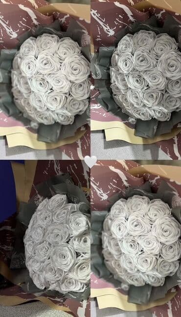 gul rəfi: Buket ag gullerden — 1