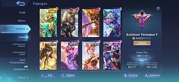 Mobile Legends: Bang Bang hesabı – yüksək dərəcəli skin kolleksiyasına