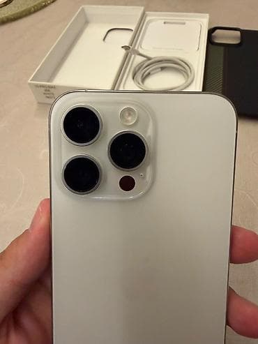iphone 11 pro white: IPhone 15 Pro Max, 256 GB, White Titanium, Simsiz şarj, Face ID — 2