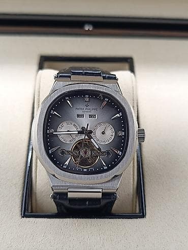 Смарт часы: Новый, Наручные часы, Patek Phillipe, цвет - Черный — 10