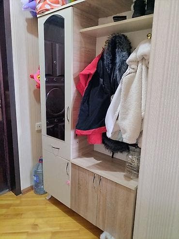 ayaqabl dolabl: 1 qapı, Güzgülü, Qəhvəyi, Digər material, Açılan, Düz dolab — 3