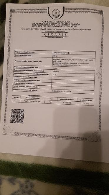 dasinmaz emlak agentliyi: Hövsan qəsəbəsində 4 otaqlı mənzil 1 mərtəbə Ünvan: Bakı şəhəri — 1