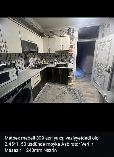 kamotlar mebel: Mətbəx mebeli satılır. Xüsusiyyətlər: - Üst və alt dolablar komplekt — 4