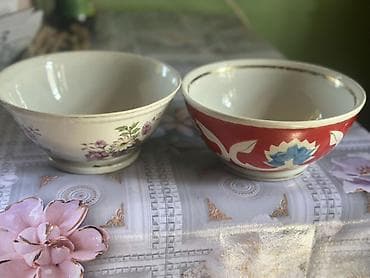 4 kunc tortlar: Kasalar, 2 ədədli dəst, rəng - Qırmızı, Keramika — 2