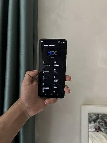 telfon satisi: Tecno Spark 20C, 128 GB, rəng - Qara, Barmaq izi, Face ID — 6