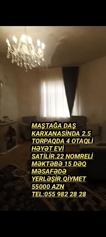 neftcilerde evler: Maştağa, Daş Karxanası ərazisində həyət evi. Xüsusiyyətlər: - Torpaq — 2