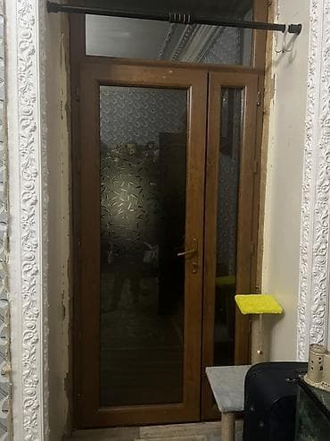 plazma pen: PVC plastik qapı-pəncərə dəsti - Material: ağac naxışlı PVC profil - — 2