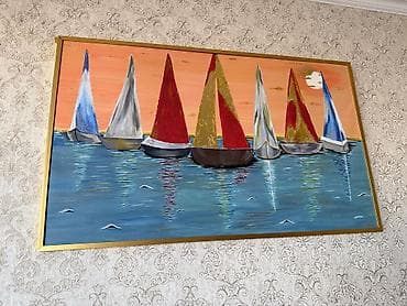 Ketan üzerinde rengli boya ile işlənmiş el işi tablo satilir.150×90 lalafo.az -da Ketan üzerinde rengli boya ile işlənmiş el işi tablo satilir.150×90