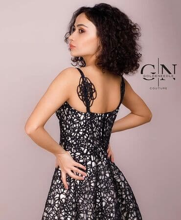 женское платье из букле: Вечернее платье, Макси, M, L — 2