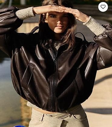 Digər qadın geyimləri: Pencək, Bershka, Dəri, L — 3