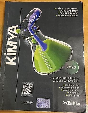 6 azn❗️ Kimya – Abituriyentlər üçün tapşırıqlar toplusu (2025), VIII — 1