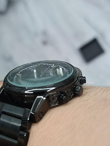 Qara rəngli kişi qol saatı Patek Philips - Korpus və qolbaq: metal — 2