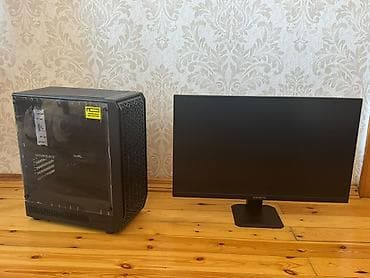 Elektronika: Satılır: Stolüstü oyun/ofis kompüteri + GIGABYTE monitoru PC: - Şüşə — 1
