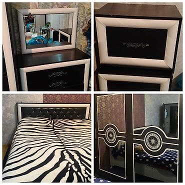 yatag taxti: İkinəfərlik çarpayı, Dolab, Termo, 2 tumba, İşlənmiş — 1