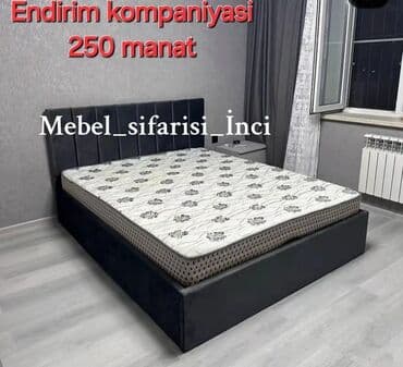 taxt dəsti 50 m: Yeni, İkinəfərlik çarpayı, Bazasız, Matras ilə, Siyirməsiz, Azərbaycan — 1