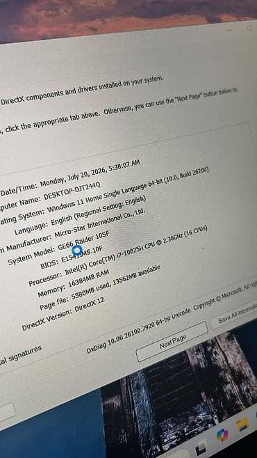 msi raider: İşlənmiş MSI, 15.6 ", Intel Core i7, 512 GB, Ödənişli çatdırılma — 4