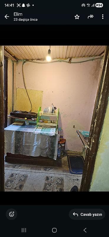 seherde kiraye evler: 20 kv. m, 1 otaqlı, Qaz — 3