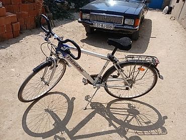 Trekking şəhər/trekking velosipedi - Gümüşü-alüminium tipli çərçivə