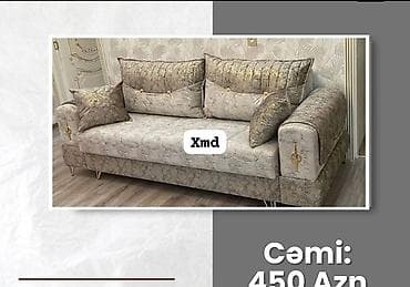 Möhtəşəm dizaynlı yumşaq mebel – açılıb-bağlanan divan. - Rəng