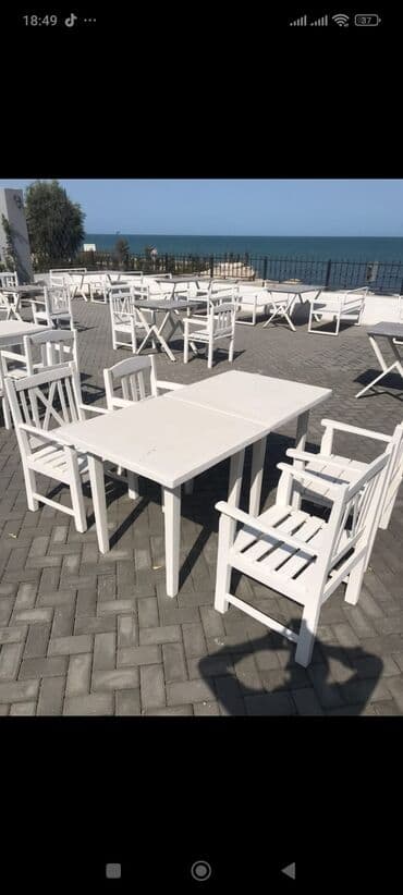 Restoran mebeli: 💫Ruhan Restaran ucun masa biri 25 azn stul biri 25 azn coxdu Unv — 1