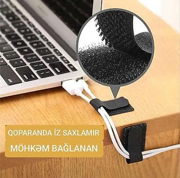 divar saatlarl: Kabel tutacaqlar – 5 ədədlik set - Öz-özünə yapışan quruluş: Neylon — 3