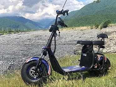 Şəhər və istirahət üçün elektrik skuter - Geniş, qalın təkərlər