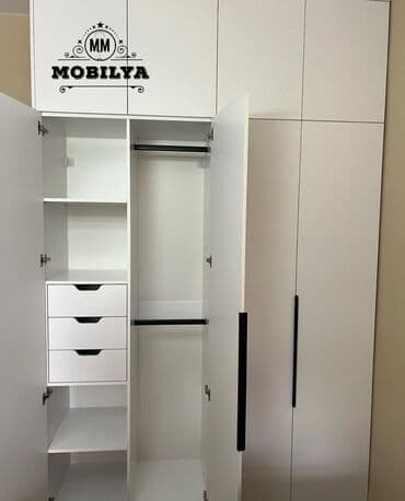 qapı modelleri: Yeni, Açılan, 4 qapılı Düz dolab, Qarderob, paltar dolabı, Azərbaycan — 4