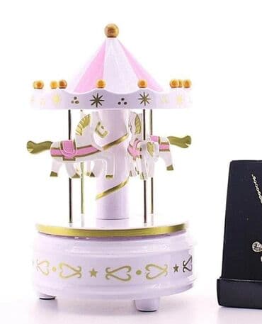 uşaq üçün musiqili xalçalar: Məhsul: Karusel musiqi qutusu - Dizayn: Klassik karusel formasında — 2