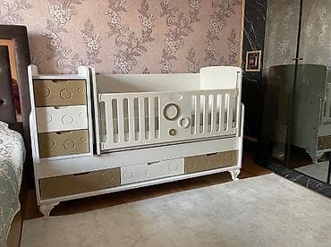 qız çarpayıları: Oğlan və qız üçün, Çarpayı, Bazalı, Matras ilə, Siyirməli — 5