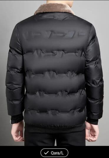 dini geyim: Kişi şişmə qış gödəkçəsi – Qara, ölçü L - Klassik dizayn: qara rəng — 2