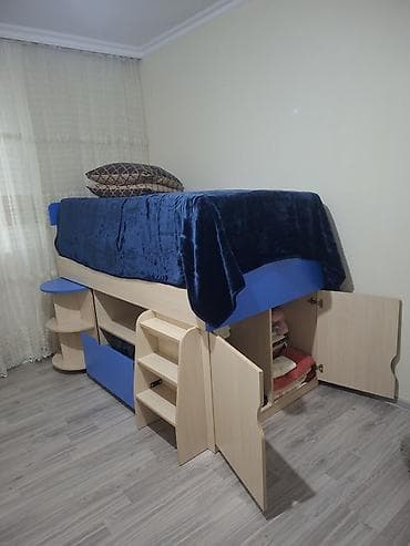 tek dolablar: Uşaq/yeniyetmə üçün çoxfunksiyalı mebel dəsti - Kompakt loft tipli — 2