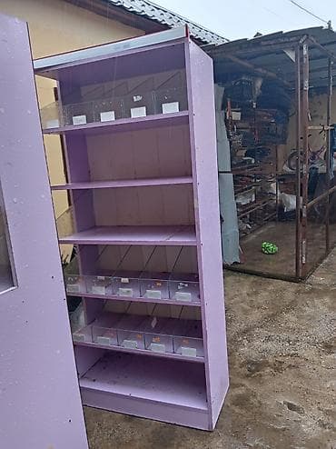 Mağaza üçün vitrin-stend dəsti - Material: MDF/taxta konstruksiya — 2