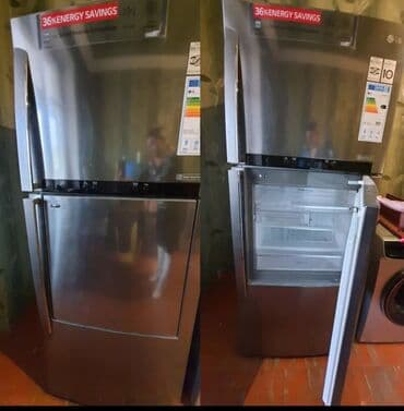 elci: İşlənmiş 3 qapılı LG Soyuducu Satılır, rəng - Boz, Təkərli — 2