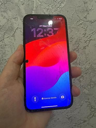 iphne: IPhone 13, 128 GB, Qara, Barmaq izi, Face ID — 1