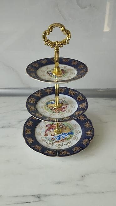 Klassik üslubda masa dəsti – dekorativ porcelan və şüşə aksessuarlar — 1