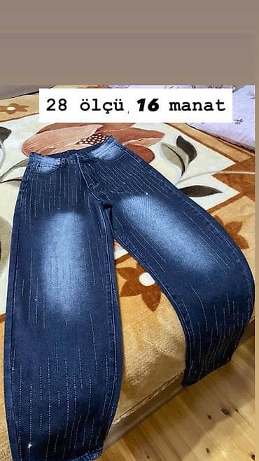 Qadınlar üçün tünd-mavi şalvar-cins - Ölçü: 28 - Qiymət: 16 manat lalafo.az -da Qadınlar üçün tünd-mavi şalvar-cins - Ölçü: 28 - Qiymət: 16 manat