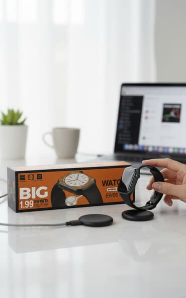 elektoron saat: Smart saat, Smart, Sensor ekran, rəng - Mavi — 1