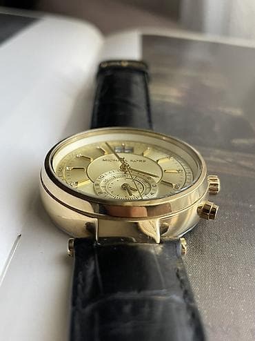 qizil aliram: İşlənmiş, Qol saatı, Michael Kors, rəng - Qızılı — 4