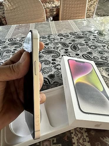 apple qulaqcıq: IPhone 14, 128 GB, Ağ, Face ID — 6