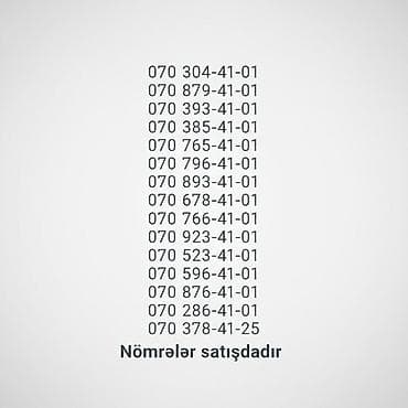 gizli nomre cin: Nömrə: ( 070 ) — 2