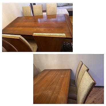 Masa desti tecili satlir 6 eded oturacaq var Qiymet 330 azn.Ünvan