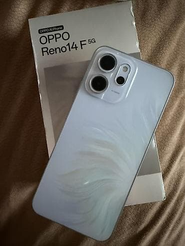 oppo reno: Oppo Reno 14 F, 256 GB, rəng - Ağ, Zəmanət — 2